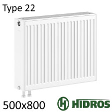 Радиатор стальной HIDROS 22 500х800 нижнее подключение
