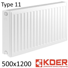 Радиатор стальной KOER 11 500х1200 боковое подключение