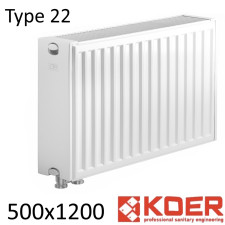 Радиатор стальной KOER 22 500х1200 нижнее подключение
