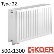 Радиатор стальной KOER 22 500х1300 нижнее подключение