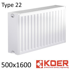 Радіатор сталевий KOER 22 500х1600 бічне підключення