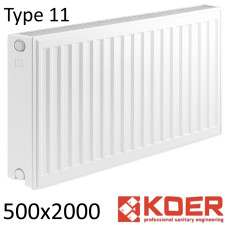 Радіатор сталевий KOER 11 500х2000 бічне підключення