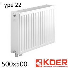 Радиатор стальной KOER 22 500х500 нижнее подключение