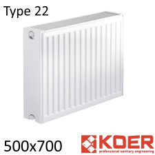 Радіатор сталевий KOER 22 500х700 бічне підключення