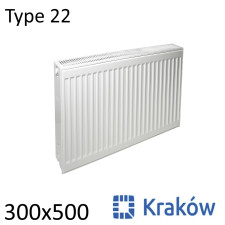 Радиатор стальной KRAKOW 22 300х500 боковое подключение