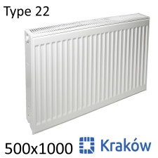 Радіатор сталевий KRAKOW 22 500х1000 бічне підключення