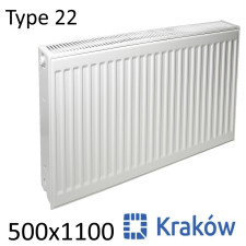 Радіатор сталевий KRAKOW 22 500х1100 бічне підключення