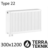 Радиатор стальной TERRA-TEKNIK 22 300х1200 нижнее подключение