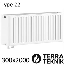 Радиатор стальной TERRA-TEKNIK 22 300х2000 нижнее подключение