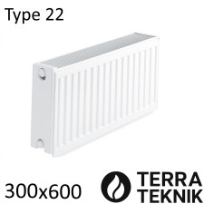 Радиатор стальной TERRA teknik Тип 22 300х600 боковое подключение