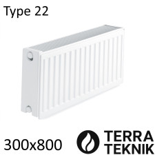 Радиатор стальной TERRA teknik Тип 22 300х800 боковое подключение