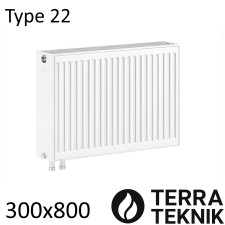 Радиатор стальной TERRA-TEKNIK 22 300х800 нижнее подключение