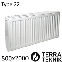 Радіатор сталевий TERRA teknik Тип 22 500х2000 бічне підключення