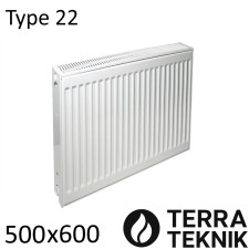 Радіатор сталевий TERRA teknik Тип 22 500х600 бічне підключення