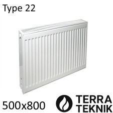 Радіатор сталевий TERRA teknik Тип 22 500х800 бічне підключення