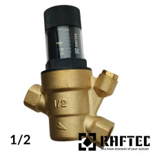 Редуктор тиску 1/2 мембранний RAFTEC (Max 5,5 Bar)