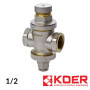 Редуктор тиску 1/2 поршневий KOER стандарт (Max 4,5 Bar)