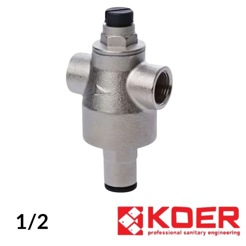 Редуктор тиску 1/2 поршневий KOER посилений (Max 5,5 Bar)