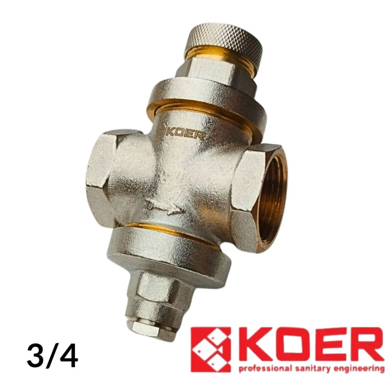 Редуктор тиску поршневий 3/4 Koer 1252 (стандарт)