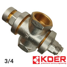 Редуктор тиску 3/4 поршневий Koer M.52 (Max 4,5 Bar)