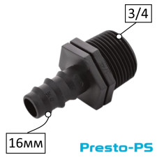 Старт з трубки 16мм з різьбленням 3/4н PS-011634