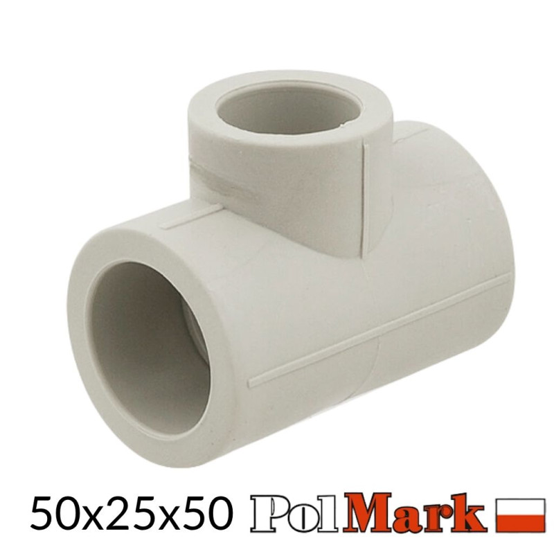 Тройник полипропиленовый 50-25 Polmark