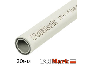 Труба поліпропіленова POLMARK Fiber Glass х 20 мм х 3,4мм х PN20