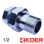 Американка 1/2 KOER Хромированная