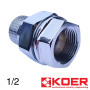 Американка 1/2 KOER Хромированная