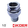 Американка 1/2 KOER Хромированная