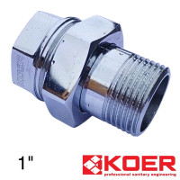 Американка 1" KOER Хромированная