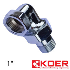 Американка кутова 1" KOER Хромована