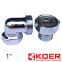 Американка кутова 1" KOER Хромована
