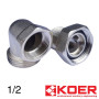 Американка латунна кутова 1/2 KOER