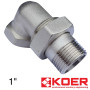 Американка латунна кутова 1" KOER