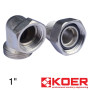 Американка латунна кутова 1" KOER