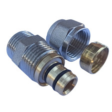 Муфта металлопластиковая 16-1/2н обжимная цанга SD FORTE PREMIUM