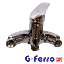 Смеситель для ванны длинный нос G-FERRO HANSBERG рычаг  EURO #10