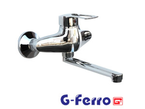 Змішувач для ванни короткий ніс G-FERRO HANSBERG важіль без душу #9