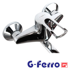 Смеситель для ванны короткий нос G-FERRO HANSBERG рычаг без душа #9