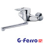 Смеситель для ванны короткий нос G-FERRO HANSBERG рычаг без душа #9
