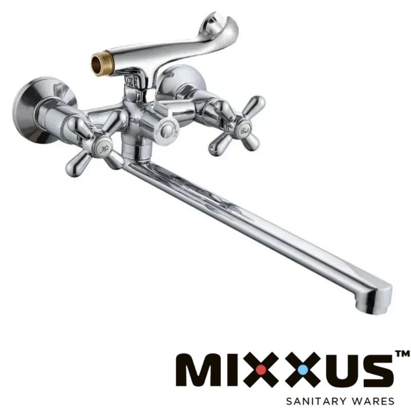 Смеситель для ванны длинный нос MIXXUS PREMIUM DOMINOX вентиль EURO телефон #25