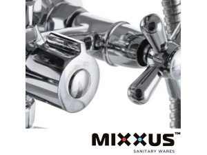 Змішувач для ванни довгий ніс MIXXUS PREMIUM DOMINOX вентиль EURO телефон #25