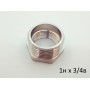 Латунная Футорка 1н х 3/4в х Никелированный LEXLINE
