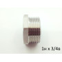 Латунная Футорка 1н х 3/4в х Никелированный LEXLINE