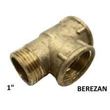Трійник 1" латунний ВВЗ BEREZAN посилений