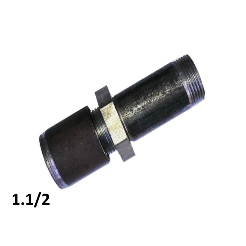Згін у зборі з муфтою та контргайкою 1,1/2 (ДУ40)
