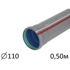 Труба каналізації 110/0,5м (2,2) Polmark Blue line