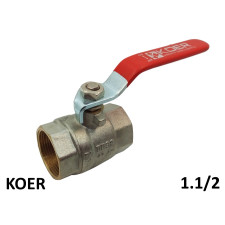 Кран кульовий KOER 1,1/2 дюйма ВВ довга ручка