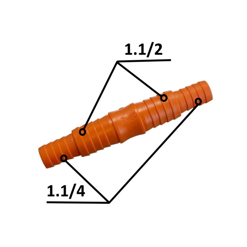 Штуцер для шлангу редукційний 1,1/2 x 1,1/4